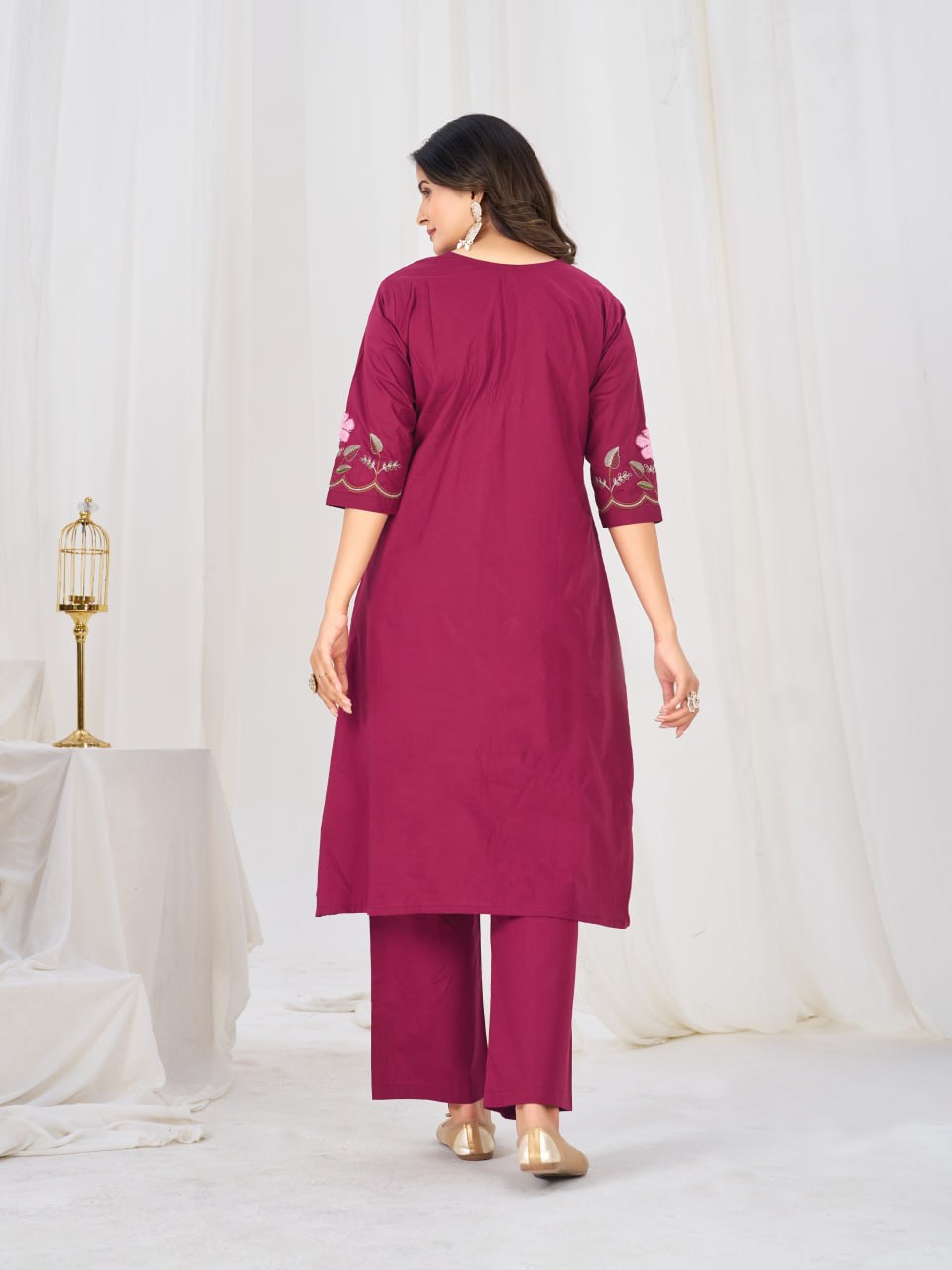 DRAPED SILK BLOUSE